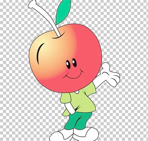 Cartoon Fruit Apple Auglis Png Clipart Apple Fruit Apple Logo Area