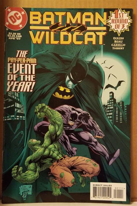 Batman Wildcat Comic Books Modern Age Dc Comics Batman