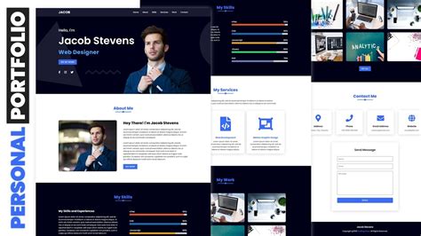 Complete Responsive Personal Portfolio Website Using HTML CSS