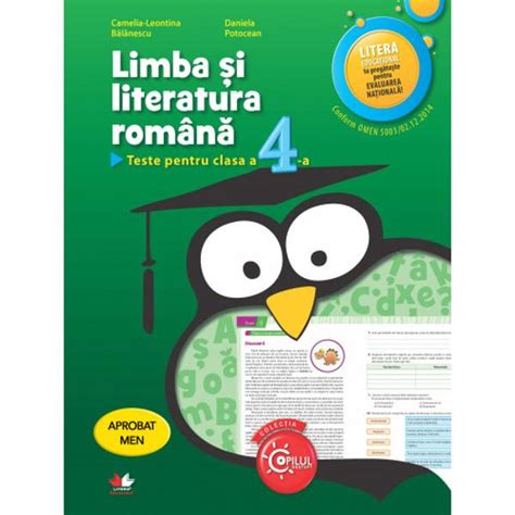 Limba Si Literatura Romana Teste Pentru Clasa A Iv A Evaluare