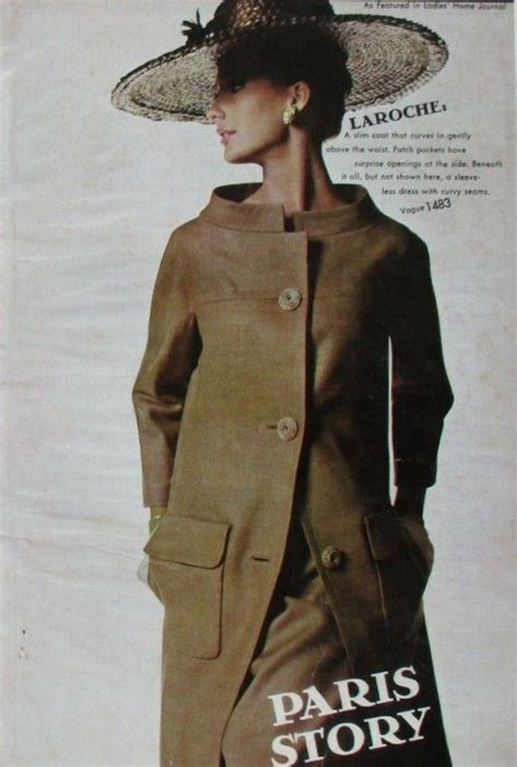 Vogue 1483 By Guy Laroche In Vogue Patterns Catalog August 1965 Sartoria