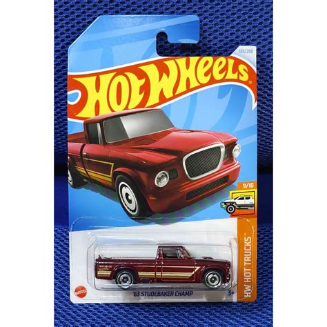 Hot Wheels 63 Studebaker Champ 2024 Dash H Case Shopee Singapore