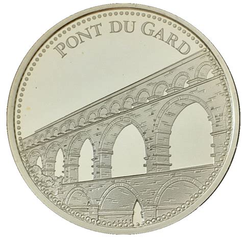 Token Les Plus Beaux Tresors Du Patrimoine De France Pont Du Gard