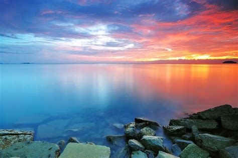 Premium Photo Sunset In Tanjung Aru Kota Kinabalu Sabah