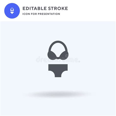 Bikini Icon Vector Filled Stock Vector Illustration Of Style 343956171
