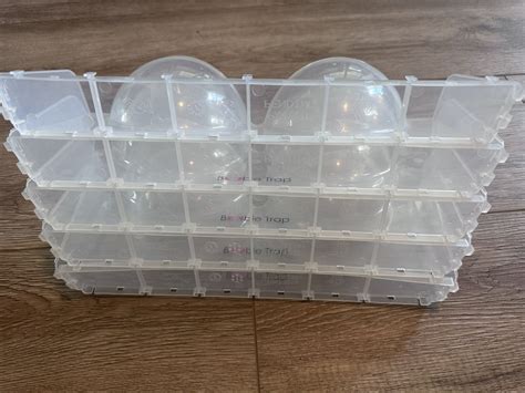 Boobie Trap Bra Organizer Storage Unit 5 Section Clear Plastic Drawer