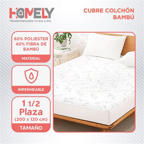 Ripley Cubre Colchon Bambu Cobertor Impermeable Varios Tama Os