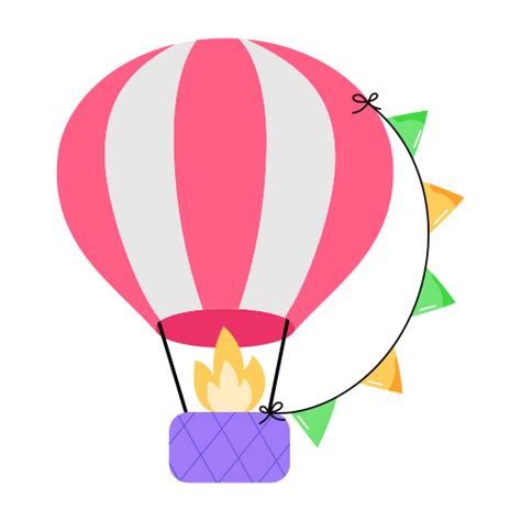 Hot Balloon Stickers Free Transportation Stickers