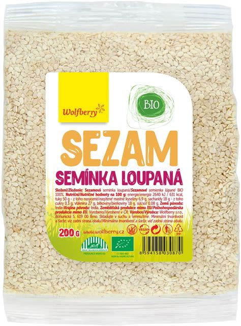 BIO Sesame Seed Peeled Wolfberry GymBeam It