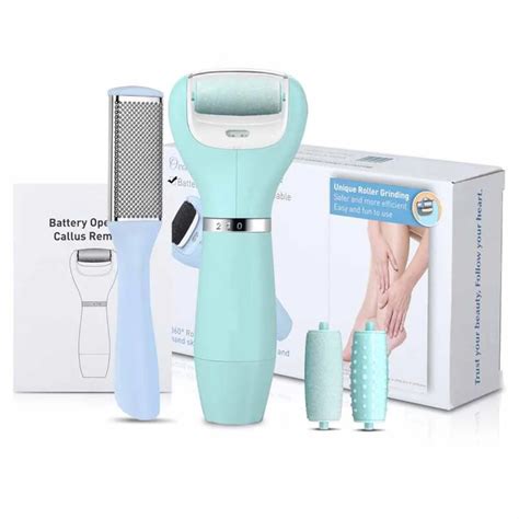 Ovonni Electric Callus Remover Portable Pedicure Set 2 Speed Battery Powered Pedicure Tool With ...