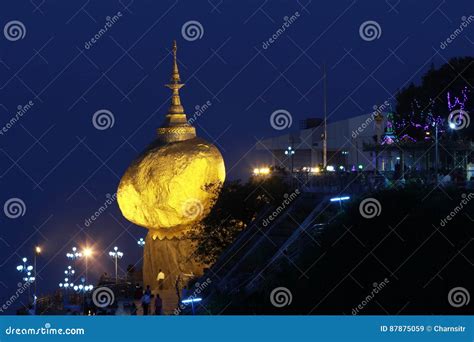 Kyaiktiyo Pagoda in Myanmar Editorial Stock Image - Image of kyaiktiyo, beautiful: 87875059