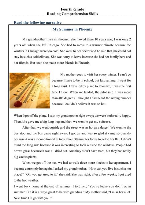 grade reading worksheets reading worksheet printable