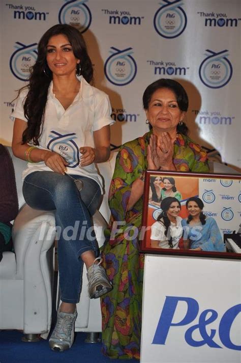 Soha Ali Khan With Mother Sharmila Tagore At Launch Of P G S Thank You