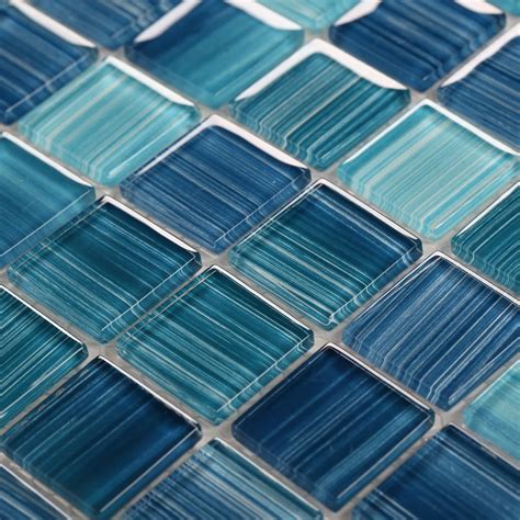 Blue Glass Mosaic For Swimming Pool Tile Crystal Glass Mosaic Kitchen Tile Backsplash Bathroom