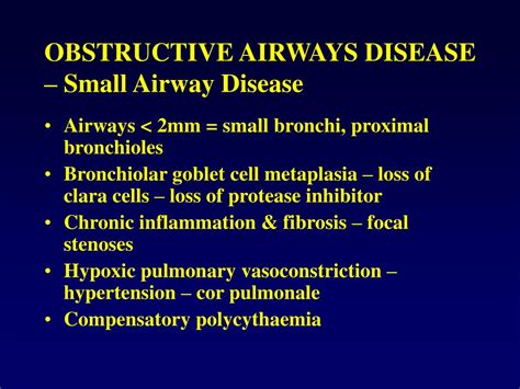 Ppt Obstructive Airways Disease And Powerpoint Presentation Free