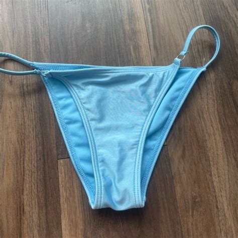 Tilly S Swim Tillys Cheeky Shiny Blue Bikini Bottom Poshmark