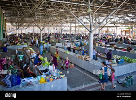 Uzbekistan Samarkand Siyob Bazaar Stock Photo Alamy