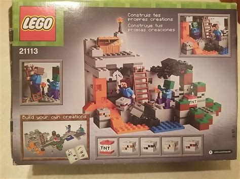 Lego Minecraft The Cave Set Complete With Instructions Box