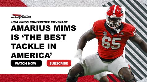 He S The Best Offensive Tackle In The Country Amarius Mims Preview