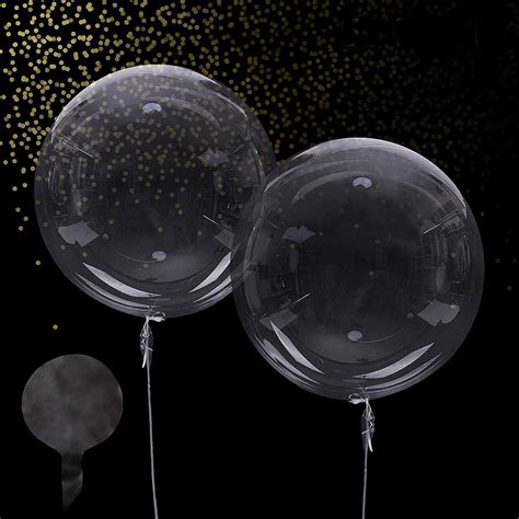 Zancybuzz Bobo Balloons 100 Pack 20 Inch Big Clear Balloons For