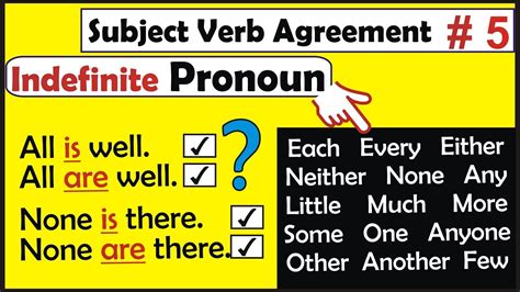 Verb In Pronoun Agreement