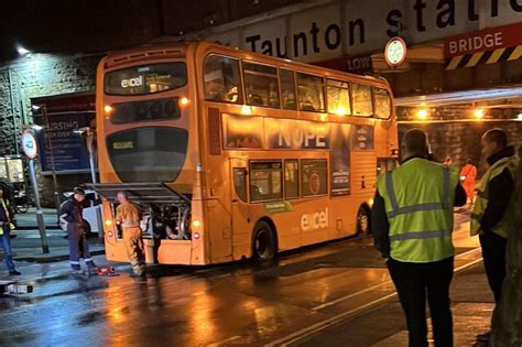 Double Decker Bus Gets Stuck Under Railway Bridge In Taunton ITV News