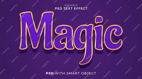 Premium Psd Magic Text Effect Font Style Editable Template