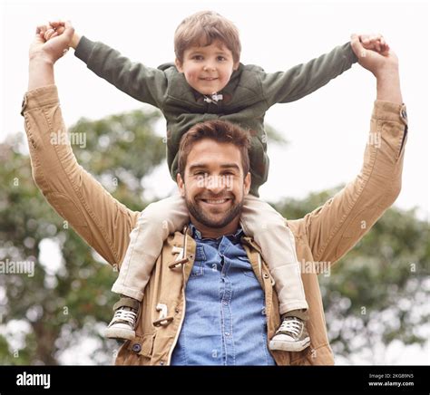 My Dad And Best Friend A Father And Son Enjoying A Day Outdoors Stock