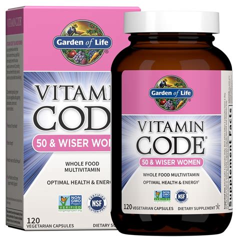 Garden of Life Vitamin Code® 50 & Wiser Women Whole Food Multivitamin ...