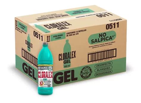 Blanqueador Cloralex El Rendidor Gel 950 Ml Caja Con 15 Pza