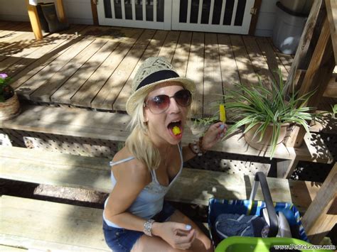 Hot Blonde Amateur Is Caught Hamming It Up In Various Candid Shots CoedCherry