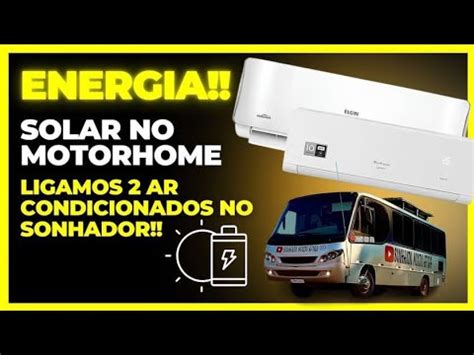 LIGAMOS 2 AR CONDICIONADOS DE 9 MIL BTUS INVERTER NO SISTEMA SOLAR DO