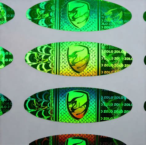 Custom Design Anti Counterfeiting Adhesive Holographic Laser Label Pvc