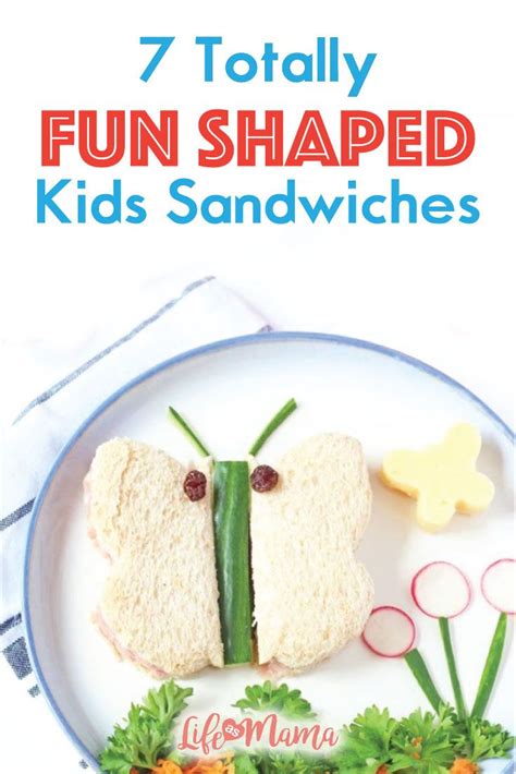 7 Totally Fun Shaped Kids Sandwiches Fun Kids Food Kid Sandwiches