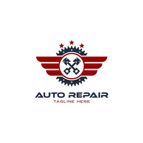 Design de logotipo de reparo automotivo automóvel engrenagem