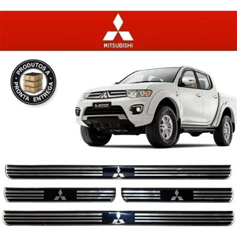 Soleira Resinada Porta Mitsubishi L200 Triton 2016 Preto MercadoLivre