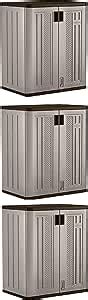 Suncast Cu Ft Heavy Duty Resin Garage Base Storage Cabinet Platinum