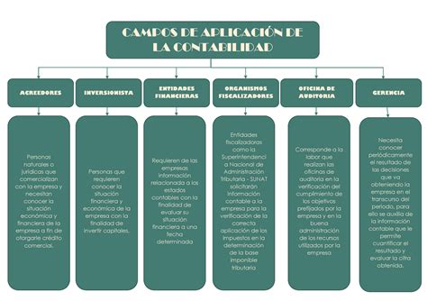 Campos DE Aplicación DE LA Contabilidad CAMPOS DE APLICACIÓN DE LA