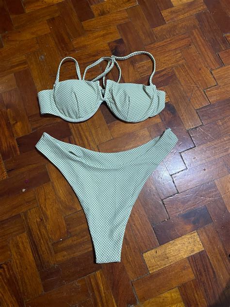 Green Shein Bikini Women S Fashion Swimwear Bikinis Swimsuits On