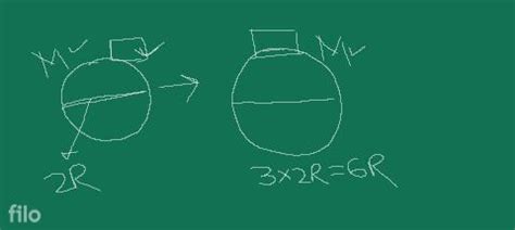 6.8Example 6. If the diameter of earth becomes three times its present v..