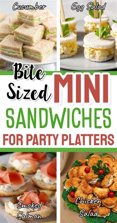 Finger sandwiches for a crowd 37 make ahead mini sandwiches for party platters – Artofit