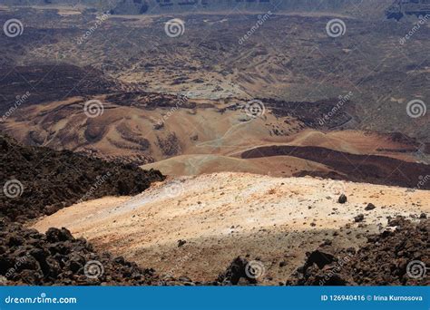 The View from Volcano of Tenerife Stock Photo - Image of outdoor, hill ...