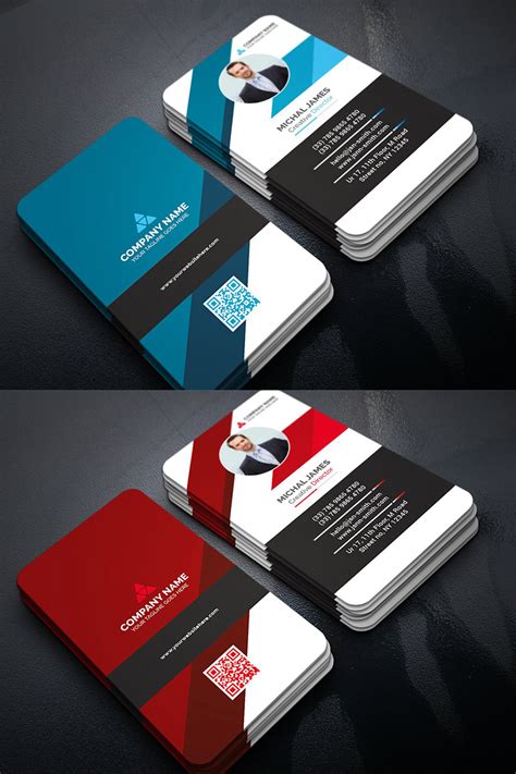 Creative Vertical Business Card Template Designs Entheosweb