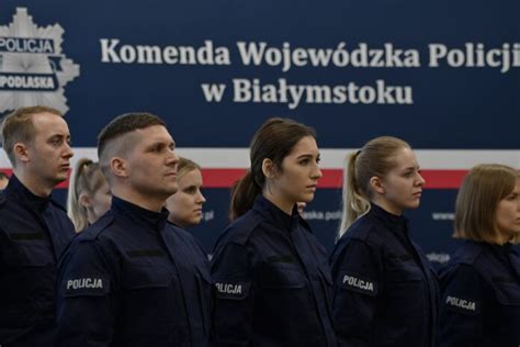 Nowi Funkcjonariusze W Szeregach Podlaskiej Policji Miastobialystok Pl