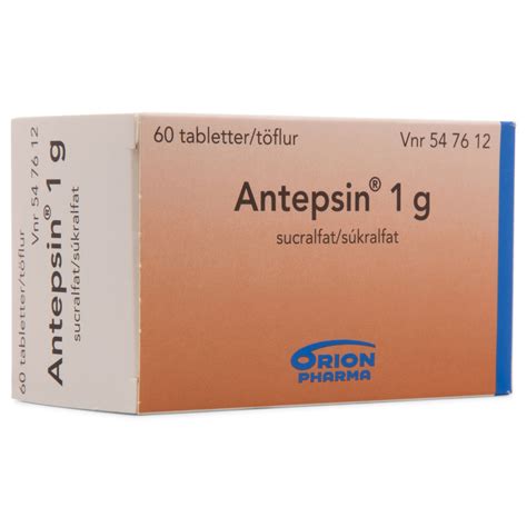 Køb Antepsin 1 Gram 60 Tabletter - Mecindo
