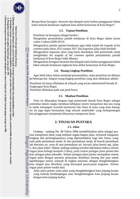 Pdf Tinjauan Pustaka Repository Ipb Ac Id Jaringan Jalan