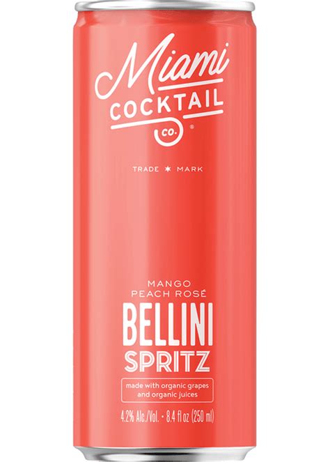 Miami Cocktail Organic Spritz Bellini Mango Peach Total Wine And More