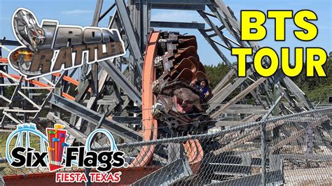 Iron Rattler Behind The Scenes Tour Off Ride Six Flags Fiesta Texas Roller Coaster Rodeo 2024