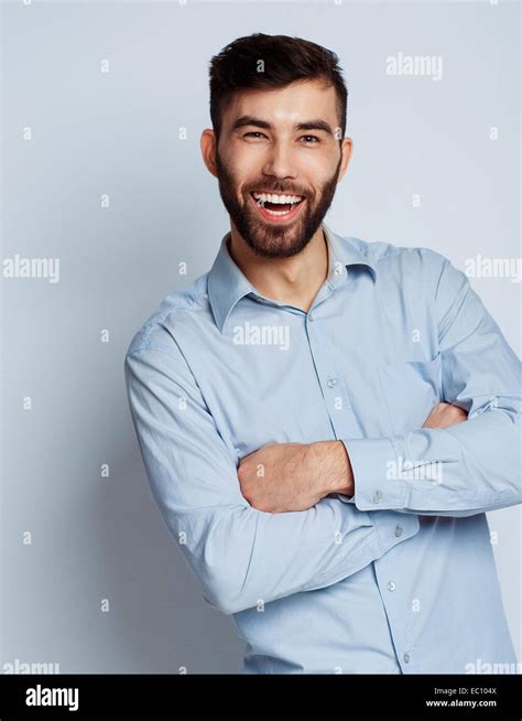 Bearded man smiling hi-res stock photography and images - Alamy