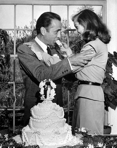 Bogie & Bacall - Humphrey Bogart and Lauren Bacall on their wedding...